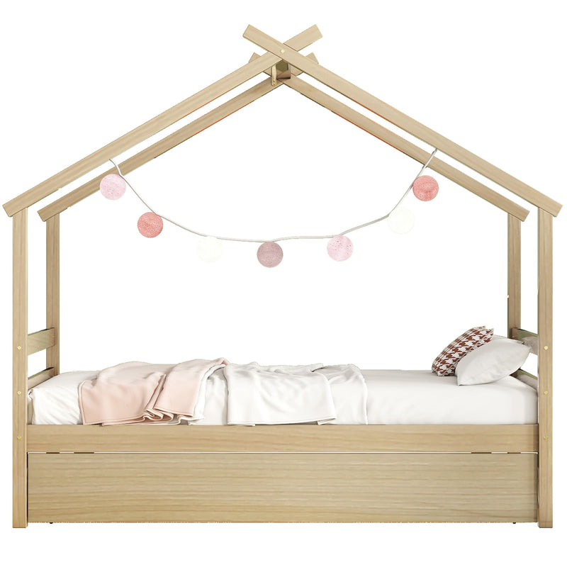 House-Shaped Bed With Trundle