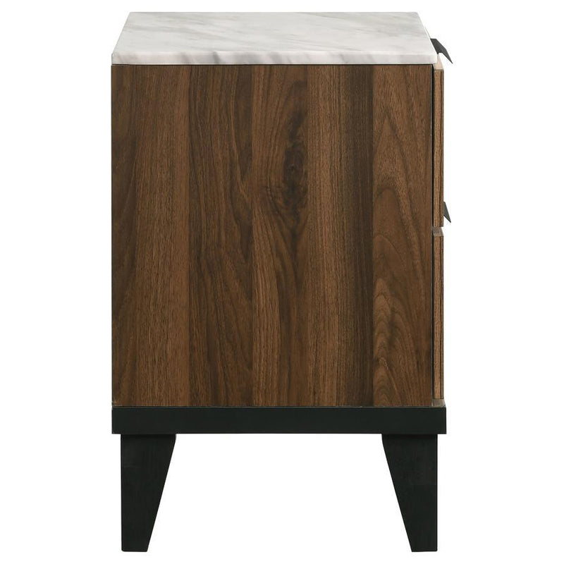 Mays - 2-Drawer Nightstand - Walnut