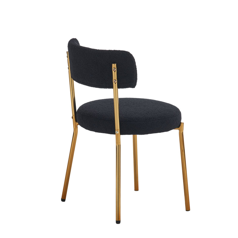 Mid-Century Modern Dining Chairs - Gold Legs