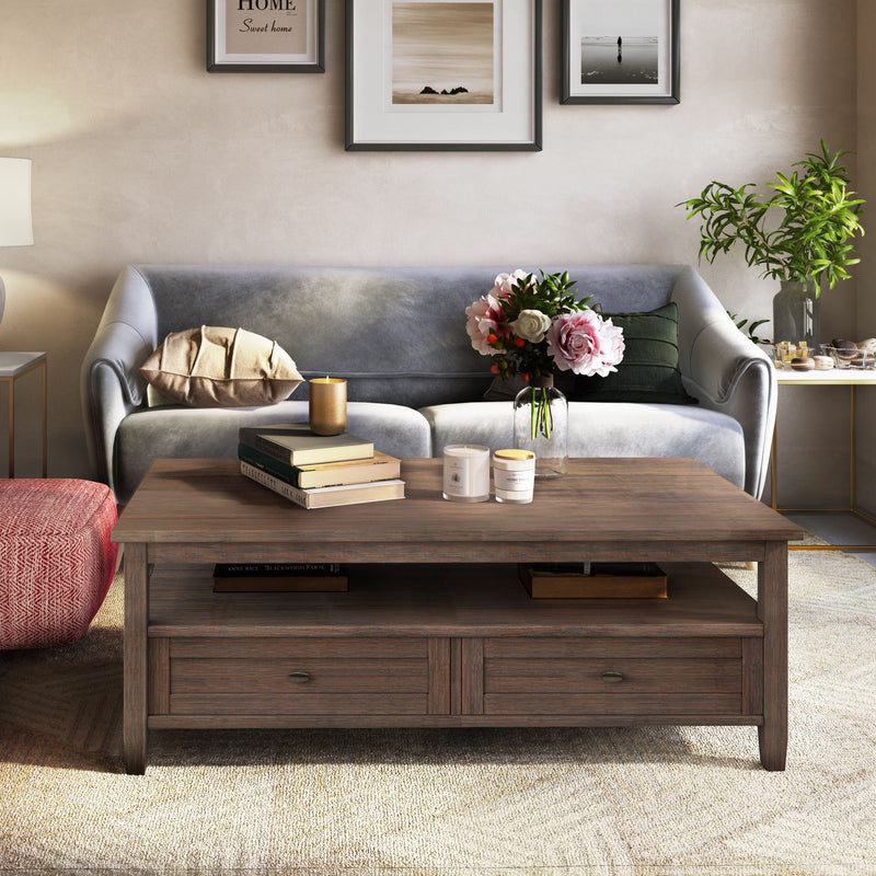 Warm Shaker - Coffee Table - Farmhouse Brown