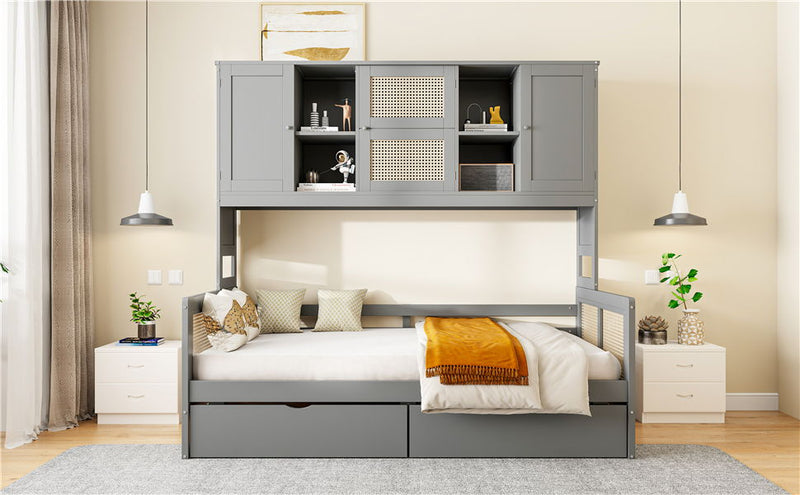 Daybed And All In One Cabinet And Shelf