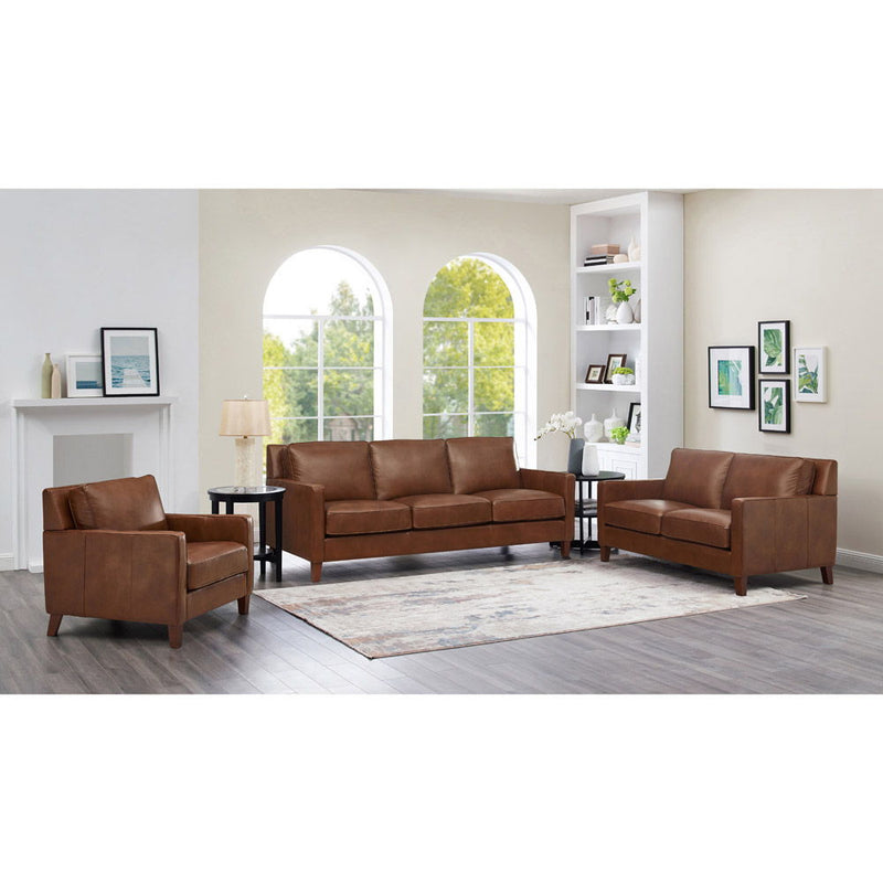 Ashby - Leather Sofa - Pecan