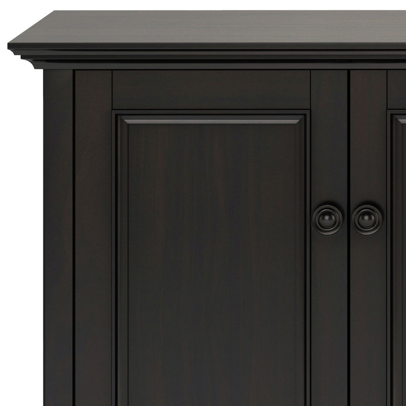 Amherst - Wide 4 Door Storage Cabinet - Hickory Brown