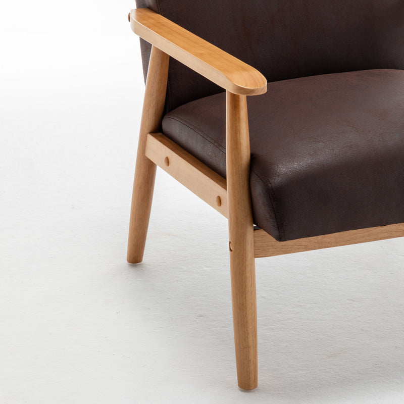 Wide Classic Mid-Century Modern Arm Chair