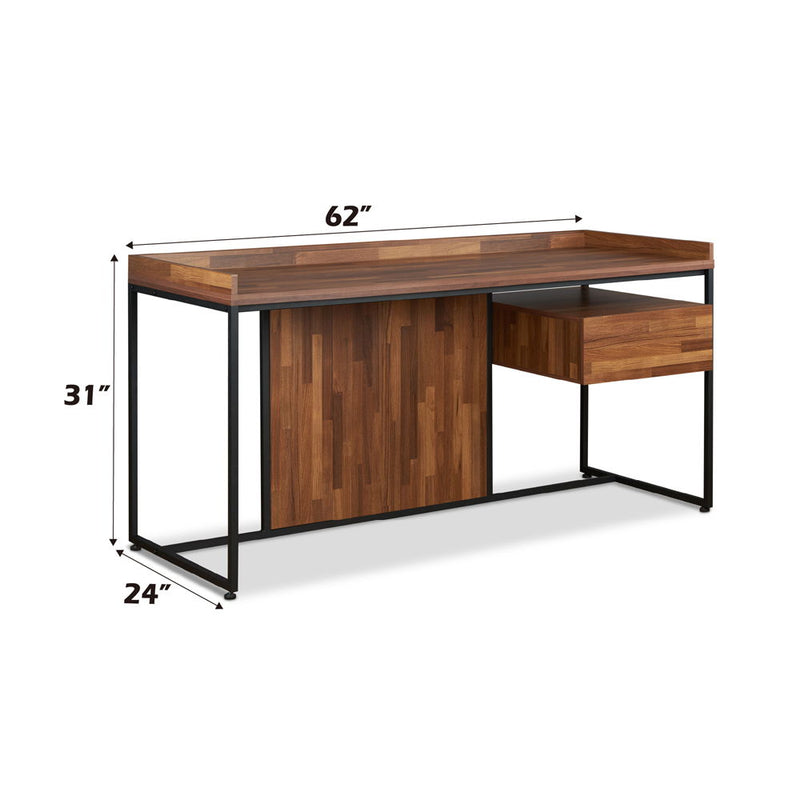 Sara - Desk - Walnut & Sandy Black