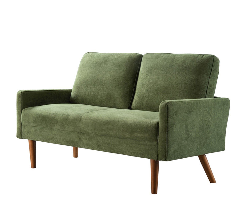 Loveseat Sofa, European Style With Sleek Design, Modern & Vintage Flair, Upholstered 2 Seater Couch