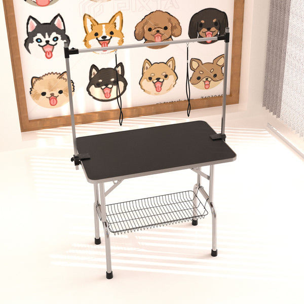 Large Grooming Table For Pet Dog And Cat With Adjustable Arm And Clamps Large Heavy Duty Animal Grooming Table