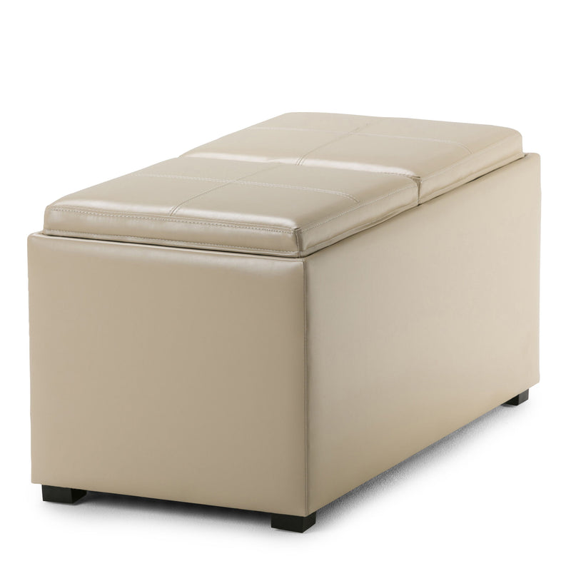 Avalon - 5 Piece Storage Ottoman, Contemporary