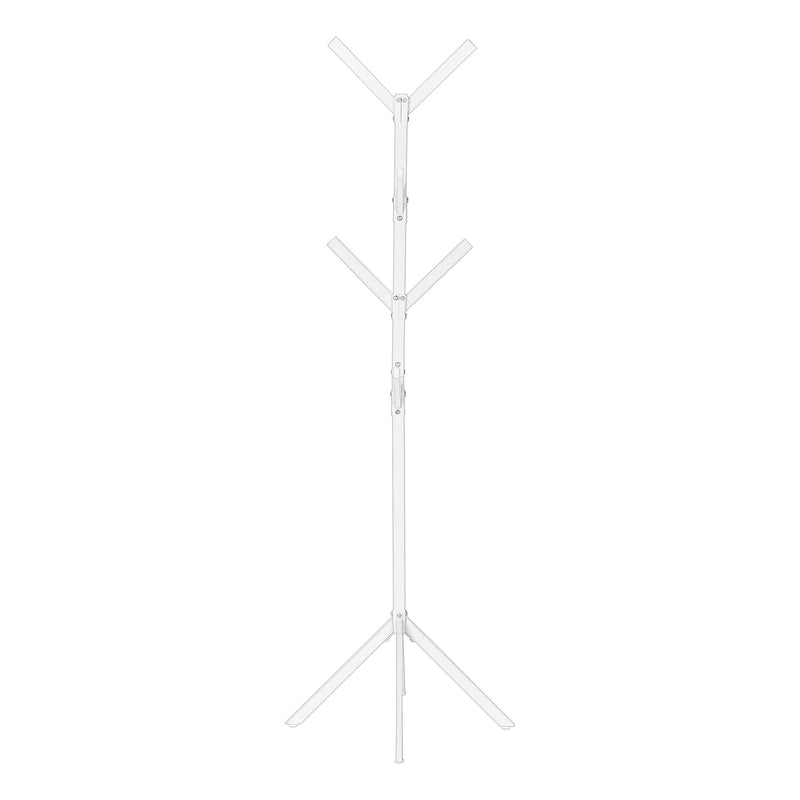 Coat Rack, Hall Tree, Free Standing, 8 Hooks, Entryway, Contemporary & Modern