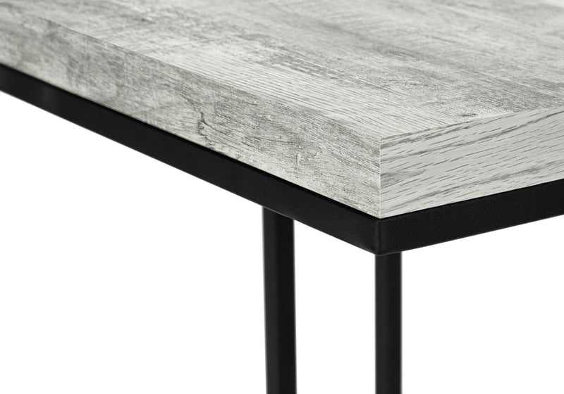 Accent Table, C - Shaped, Tempered Glass, Stylish Design Contemporary & Modern