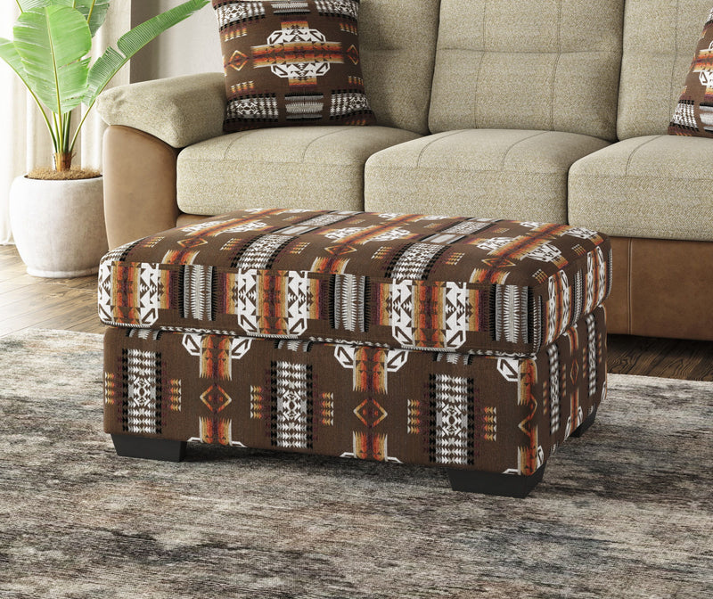 Fangio - Storage Ottoman - Brown