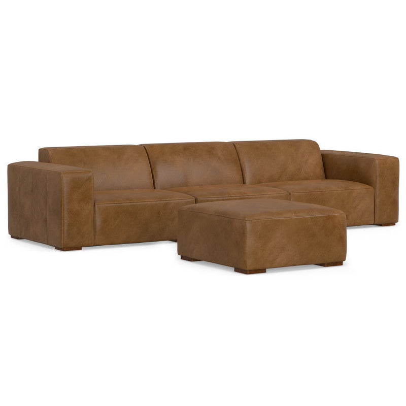 Rex - Handcrafted Sectional Sofa And Ottoman