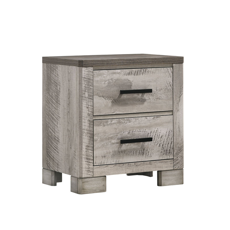 Millers Cove - 2-Drawer Nightstand - Distressed Gray