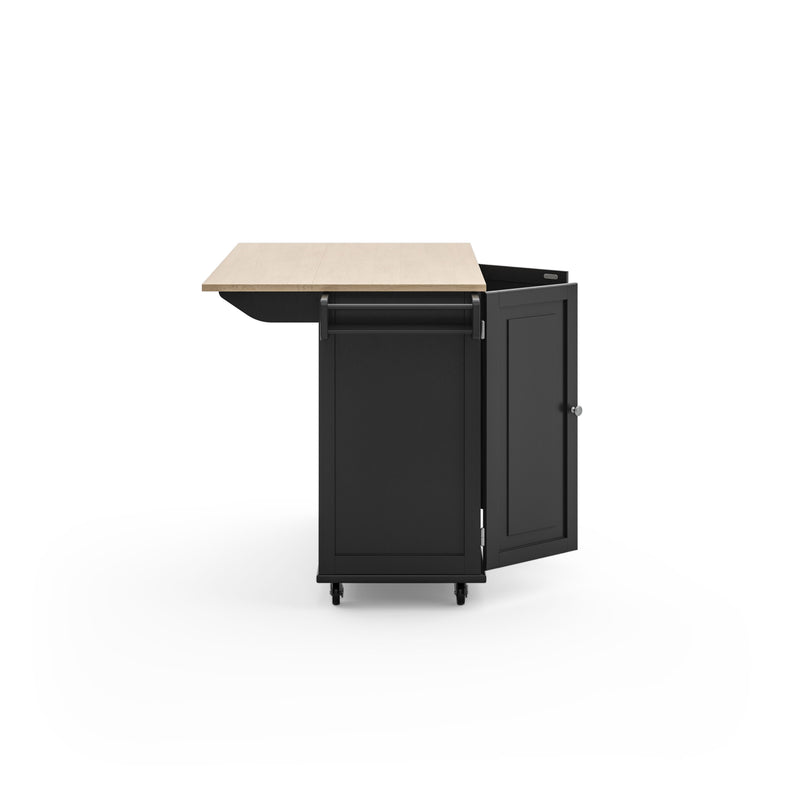 Blanche - Kitchen Cart - Rubber Wood Top