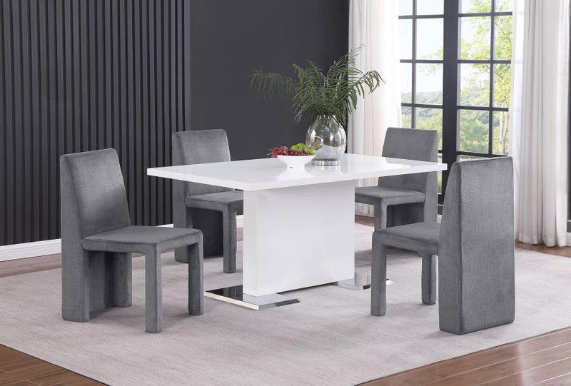 Tordera - Velvet Upholstered Dining Side Chair (Set of 2) - Gray