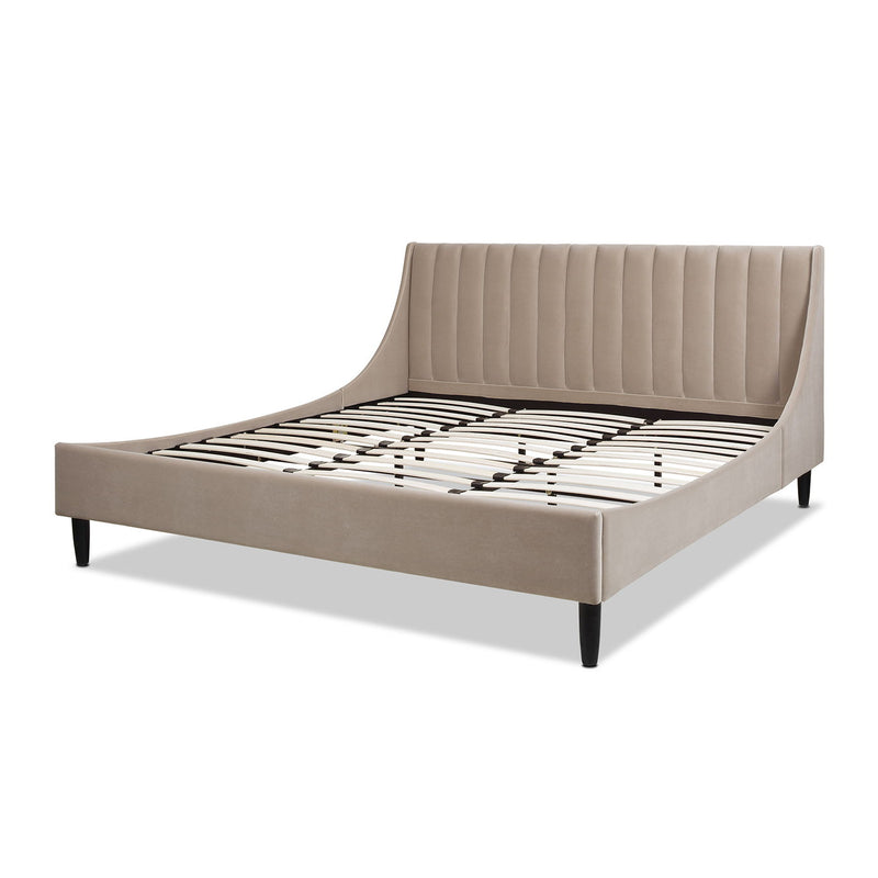 Aspen - Vertical Tufted Modern Headboard Platform Bed Set