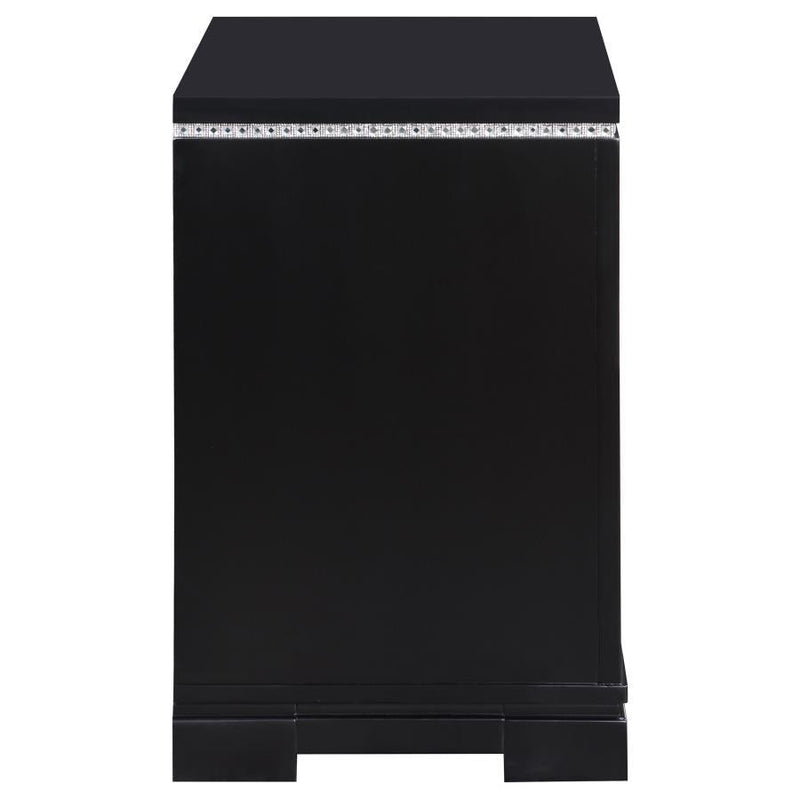 Cappola - 2-Drawer Nightstand - Black