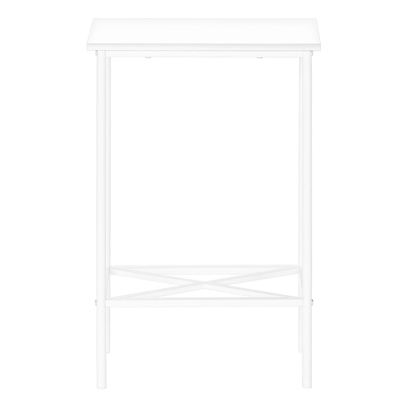 Accent Side Table, Narrow, Small, 2 Tier, Contemporary & Modern