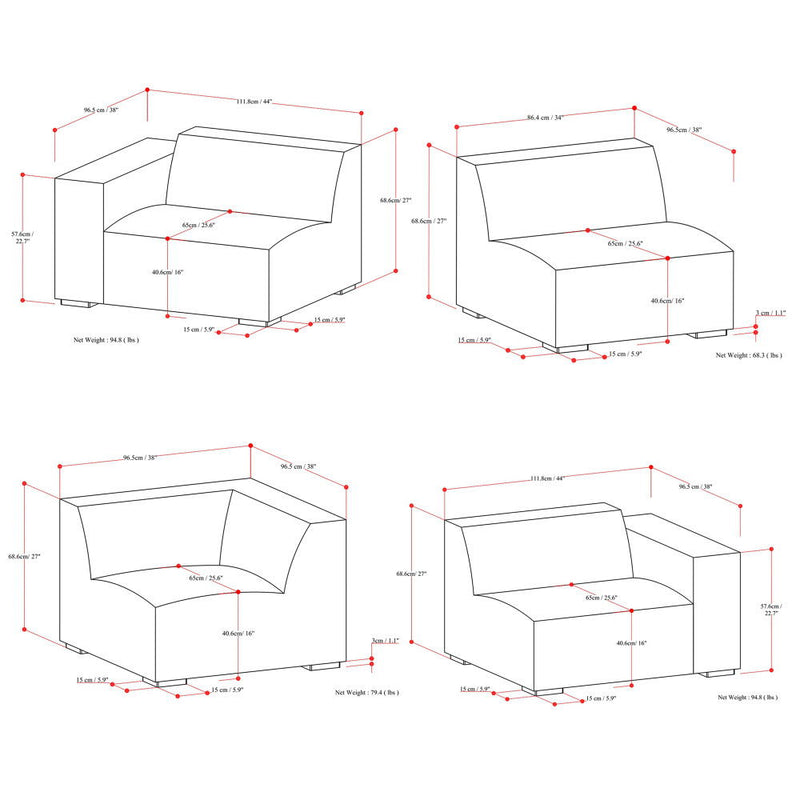 Rex - Handcrafted Sectional Sofa