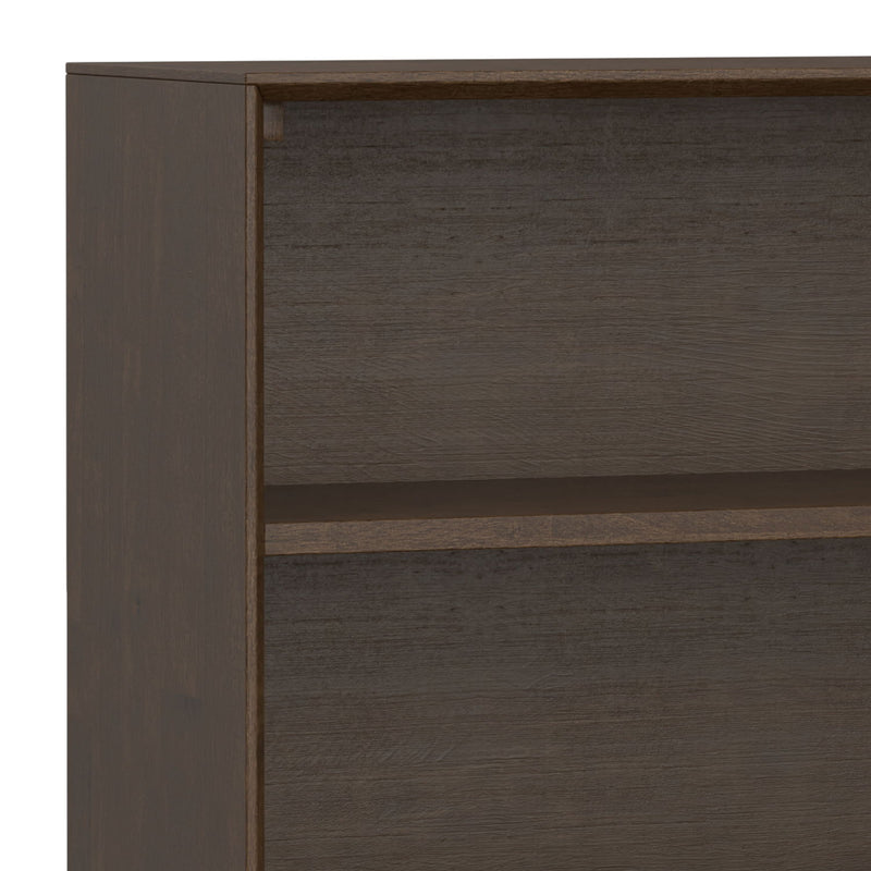 Banting - Low Wide Bookcase - Walnut Brown