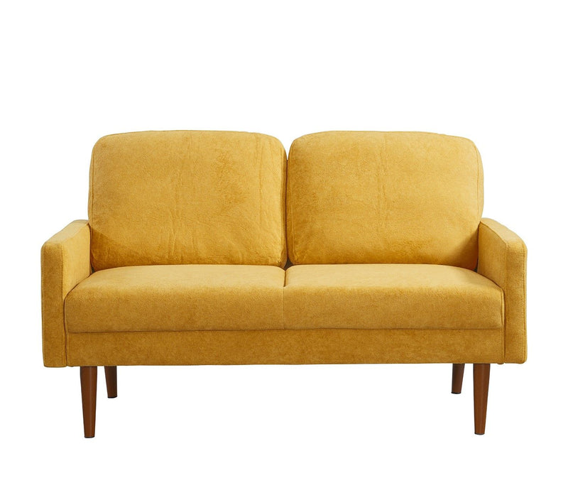 Loveseat Sofa, European Style With Sleek Design, Modern & Vintage Flair, Upholstered 2 Seater Couch