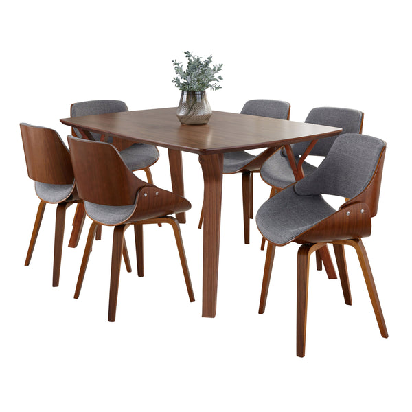 Folia Fabrizzi - 7 Piece Mid Century Modern Dining Set