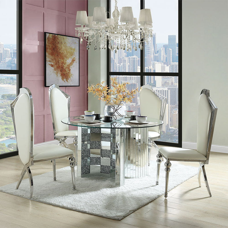 Noralie - Dining Table - Mirrored - 30"