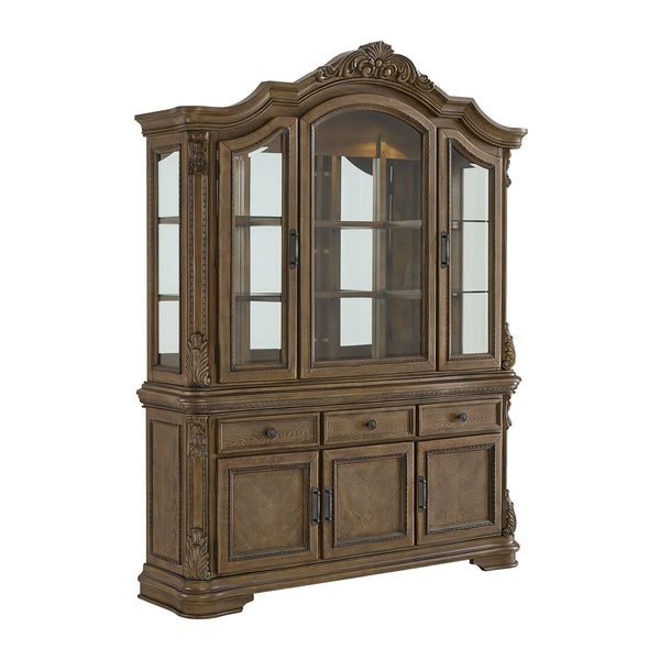 Madison Park - Server & Hutch With Led - Walnut