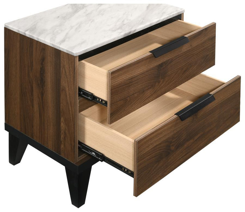 Mays - 2-Drawer Nightstand - Walnut