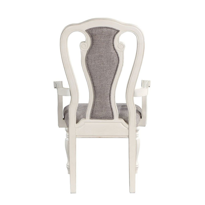 Florian - Arm Chair (Set of 2) - Gray & Antique White