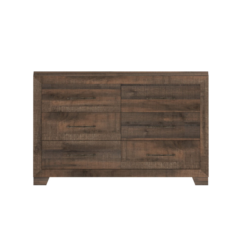 Plinz - 6 Drawer Dresser - Brown