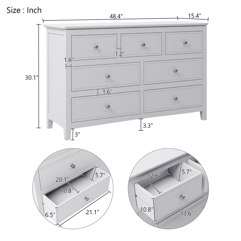 3 Pieces Bedroom Sets Solid Wood