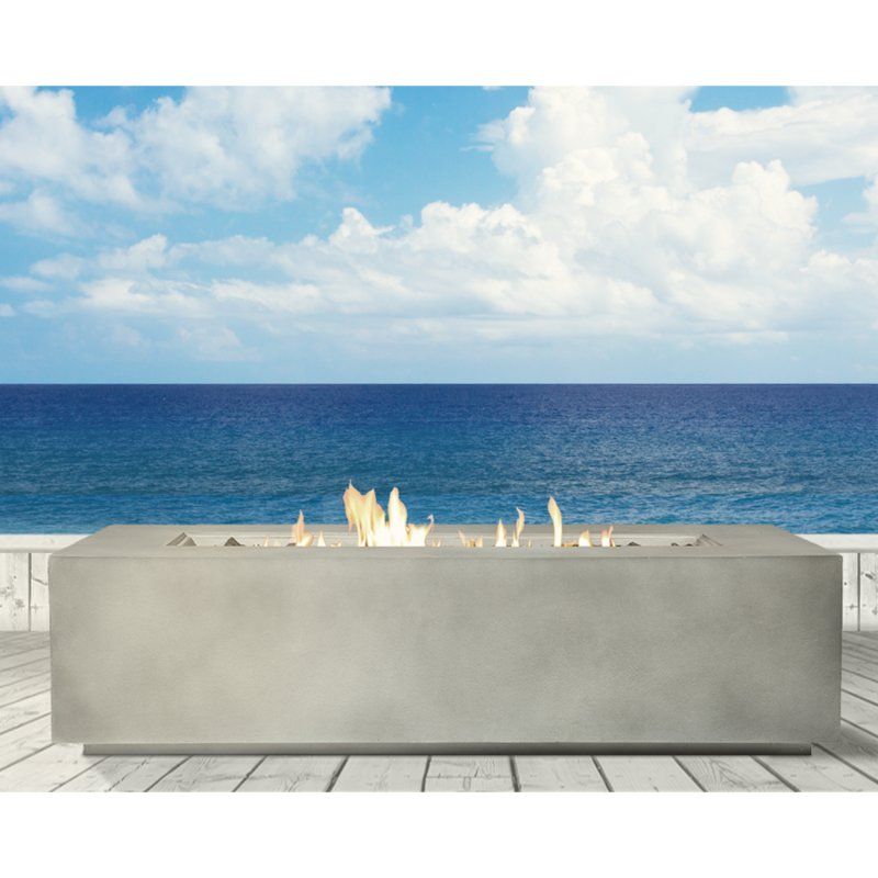 Modern Concrete Design Propane Outdoor Fire Pit Table