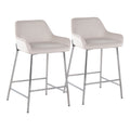 Daniella - Contemporary Fixed Height Counter Stool (Set of 2)