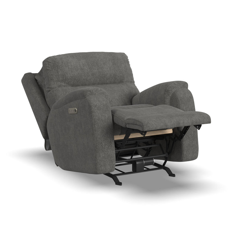 Penn - Power Rocking Recliner with Power Headrest & Lumbar