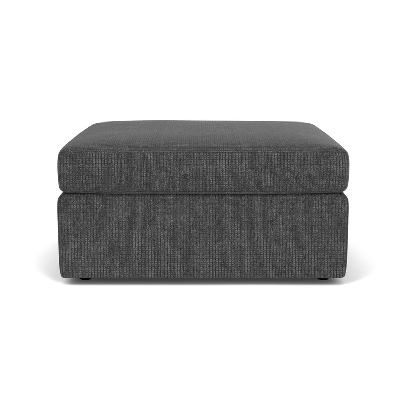 Sky - Stationary Square Cocktail Ottoman - Light Brown