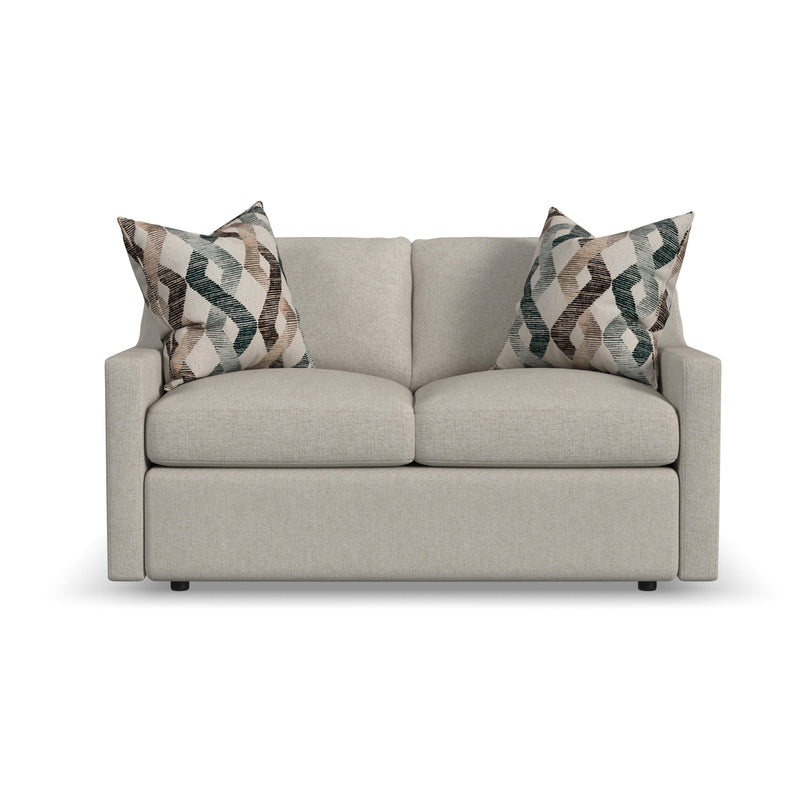 Sky - Upholstered Loveseat - Pearl Silver