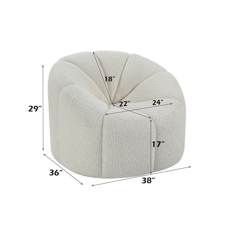 Osmash - Chair - White Teddy Sherpa