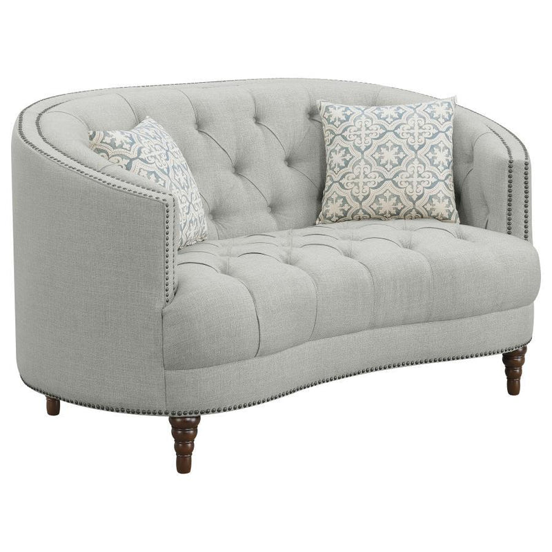 Avonlea - Upholstered Sloped Arm Sofa Set Fabric