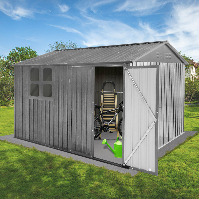 10' x 8' Garden Sheds Outdoor Storage Sheds With Window