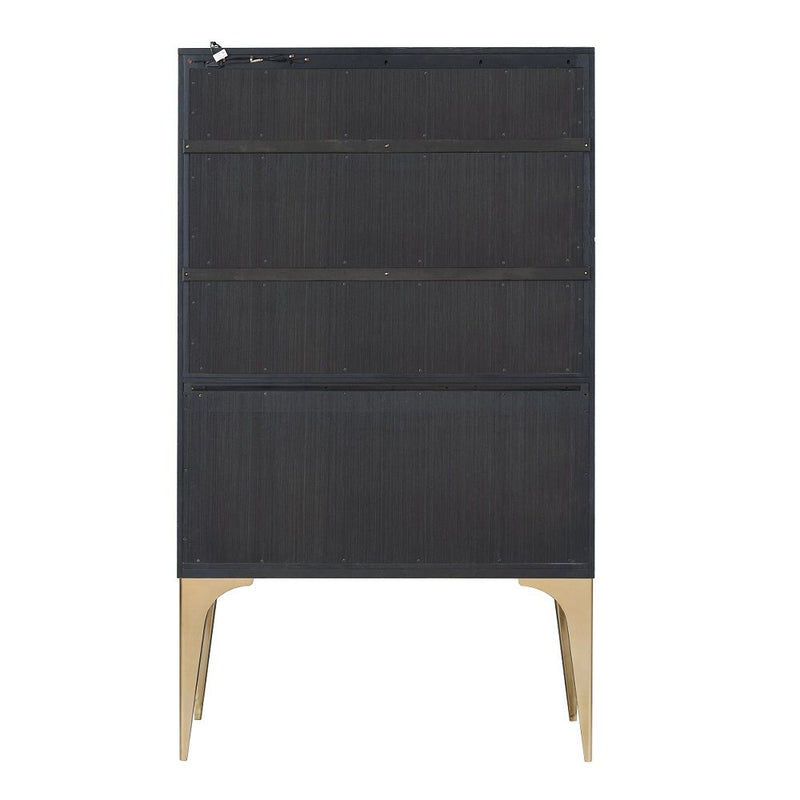 Andy - Bar Cabinet - Brushed Brown Oak Champagne