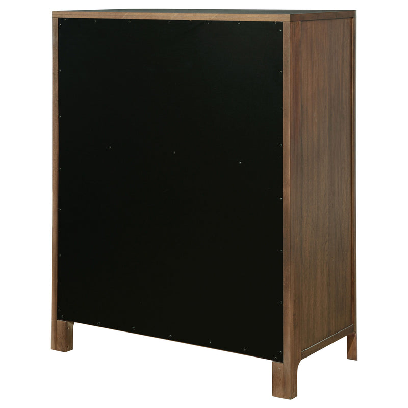 Maderia - 5-Drawer Chest Of Drawers - Walnut