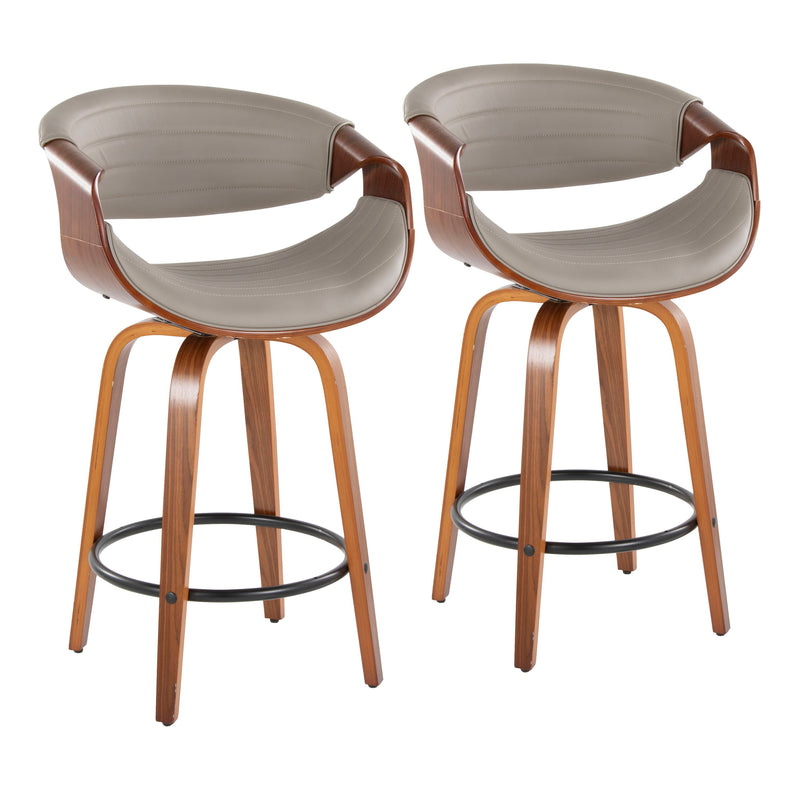 Symphony - Mid Century Stylish Design Modern Counter Stool (Set of 2)