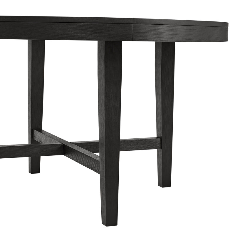 Versailles - Contemporary Round Dining Table - Black