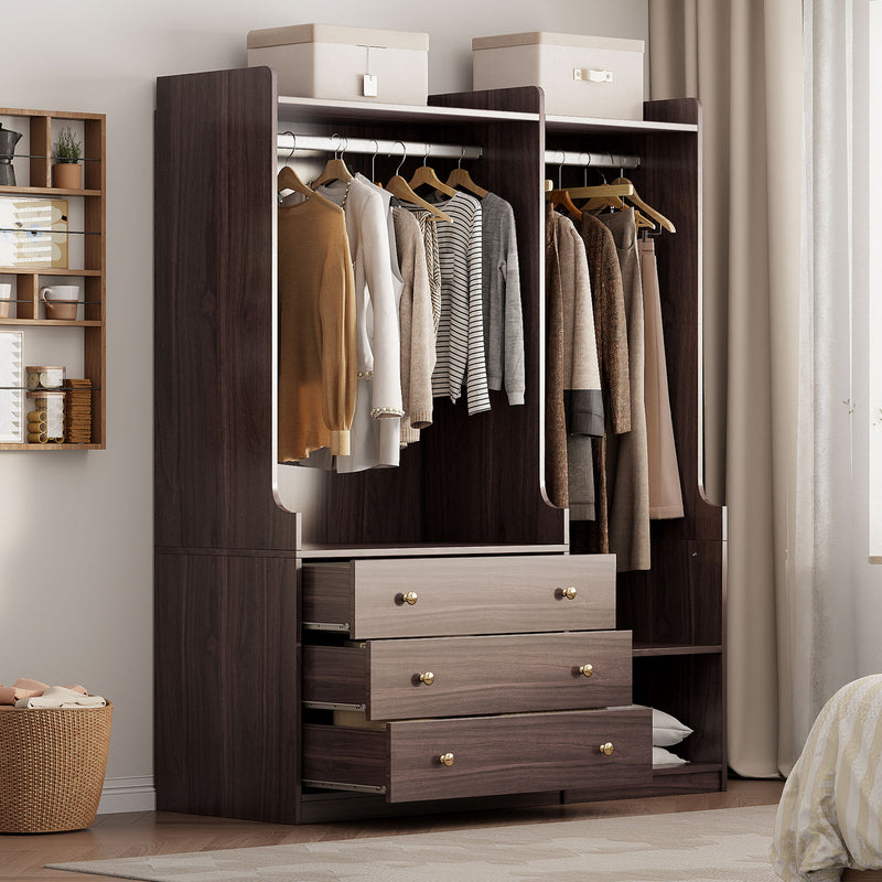 Open Wardrobe Storage For Bedroom