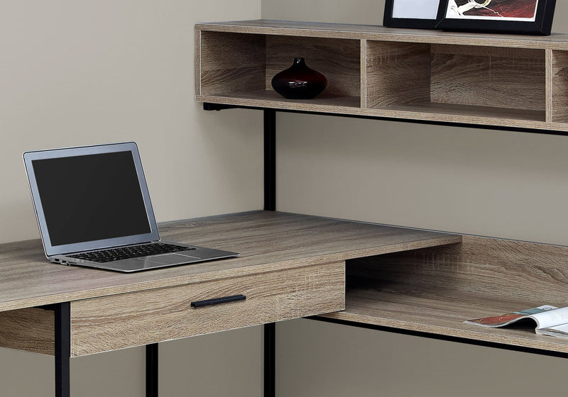 Computer Desk, Home Office, Corner, Storage Drawers, L Shape, Laptop, Contemporary & Modern