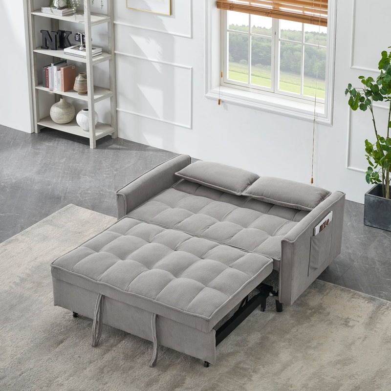 Two-Seat Casual Sofa With Pull Out Bed, Living Room Furniture