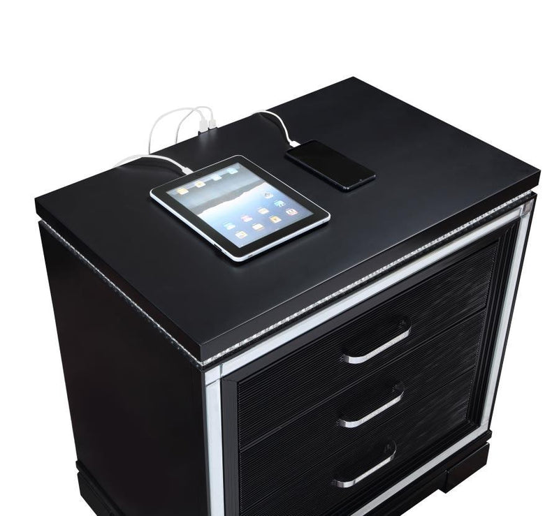 Cappola - 2-Drawer Nightstand - Black