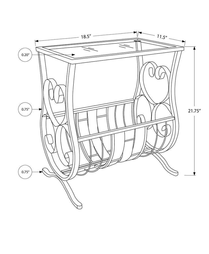 Accent Side Table, Traditional - White