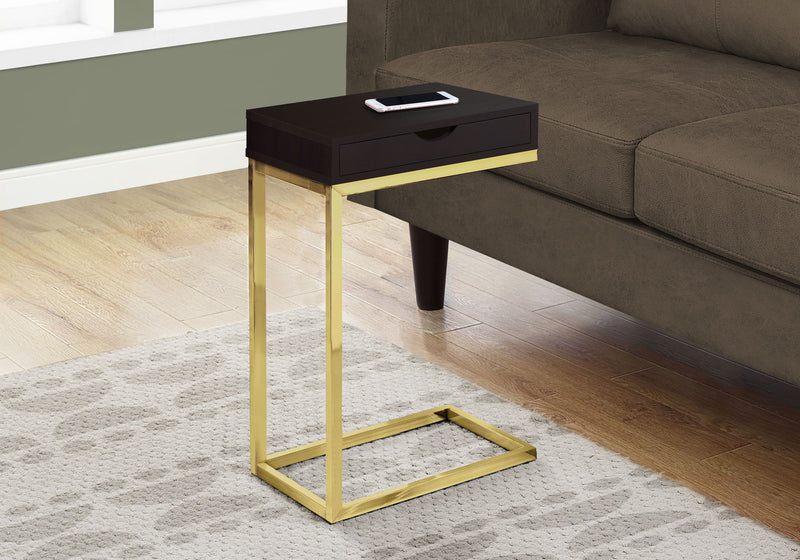 Accent Table, C - Shaped Contemporary & Modern Elegant Design